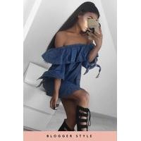 Noel Denim Bardot Dress