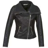 noisy may clara womens leather jacket in black