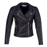 Noisy May REBEL women\'s Leather jacket in black