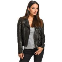 Noir Larmes Jacket DORY women\'s Leather jacket in black