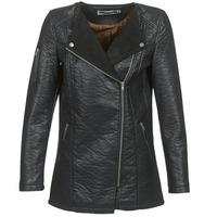 noisy may dragon womens leather jacket in black