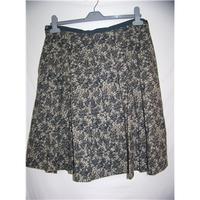 noa noa martha cotton size 14 grey knee length skirt