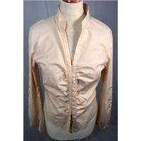 nougat size 36 bust cream cotton blouse