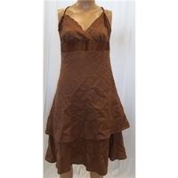 Nougat Medium Brown Linen Summer Dress