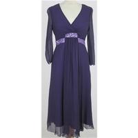 noli size 10 purple silk dress