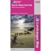 North West Norfolk - OS Landranger Map Sheet Number 132