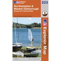 Northampton & Market Harborough - OS Explorer Active Map Sheet Number 223