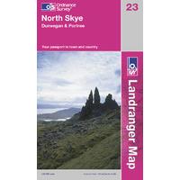 North Skye - OS Landranger Active Map Sheet Number 23
