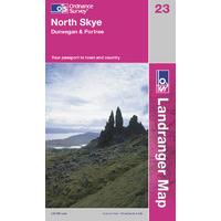 north skye os landranger active map sheet number 23