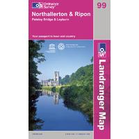 Northallerton & Ripon - OS Landranger Map Sheet Number 99