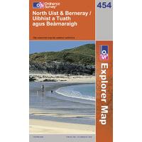 North Uist & Berneray - OS Explorer Active Map Sheet Number 454