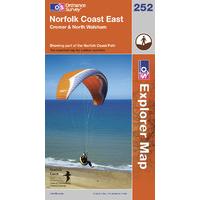 Norfolk Coast East - OS Explorer Active Map Sheet Number 252