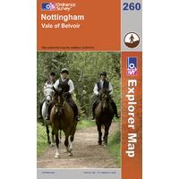 Nottingham - OS Explorer Map Sheet Number 260
