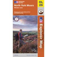 North York Moors - OS Explorer Active Map Sheet Number OL26