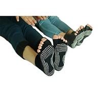 non slip peep toe yoga socks