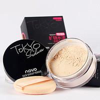 Novo Whitening Soft Makeup Loose Powder Finishing Powder Concealer 15g 1Pc (with Puff)