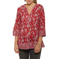 nossa tunic emilie womens tunic dress in red