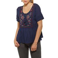 nossa blouse lea womens shirt in blue