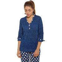 nossa blouse dede womens blouse in blue