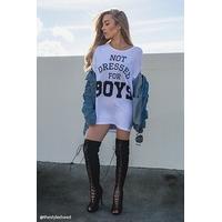 Not Dressed For Boys Tee