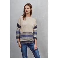 nordic fair isle cropped jumper