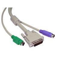 Novatech DVI-I + PS2 KVM Cable - 5m