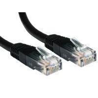 Novatech Black Cat6 Network Cable - 1m