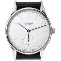 nomos glashutte watch orion steel back