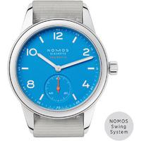 nomos glashutte watch club neomatik signalblau