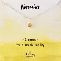 November Birthstone Necklace (Citrine)