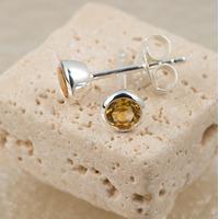 November Birthstone Earrings (Citrine)