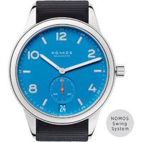 Nomos Glashutte Watch Club Automat Datum Signalblau