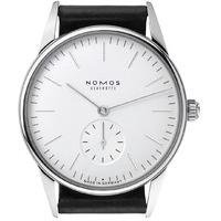 nomos glashutte watch orion white sapphire crystal