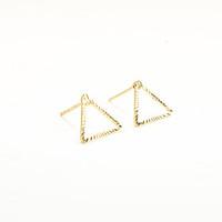 non stone geometric triangle shape stud earrings jewelry geometric eur ...