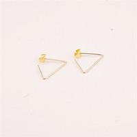 Non Stone Geometric Triangle Shape Stud Earrings Jewelry Geometric Euramerican Fashion Cross Daily Casual Sports Copper 1pc