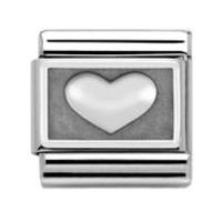 nomination sterling silver heart charm 33010201