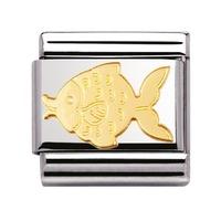 Nomination - 18ct Gold \'Fish\' Charm 030113/02