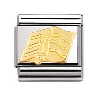 Nomination - Stainless Steel With 18ct Gold \'Book\' Charm 030109/28