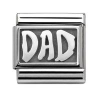 Nomination - Stainless Steel And Sterling Silver \'Dad\' Charm 330102/30