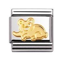 Nomination - Stainless Steel With 18ct Gold \'Koala\' Charm 030112/04