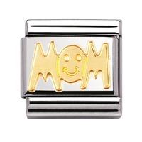 Nomination - 18ct Gold \'Mom\' Charm 030107/01