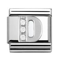 Nomination - CZ And Sterling Silver Initial \'D\' Charm 330301/04