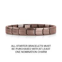 nomination starter coloured base bracelet branded copper zrn