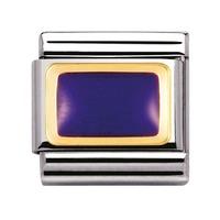 Nomination - 18ct Gold \'Purple Rectangle\' Charm 030206/20