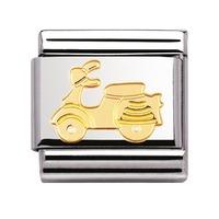 Nomination - Stainless Steel With 18ct Gold \'Vespa\' Charm 030108/06