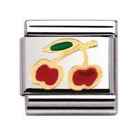 Nomination - Enamel And 18ct Gold \'Cherry\' Charm 030215/05