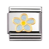 Nomination - Enamel And 18ct Gold \'Forget-Me-Nots\' Charm 030214/44