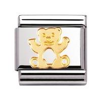 Nomination - Stainless Steel With 18ct Gold \'Bear\' Charm 030112/11