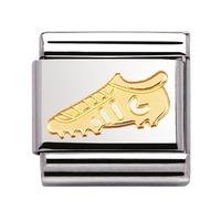 Nomination - Stainless Steel With 18ct Gold \'Football Boot\' Charm 030106/04