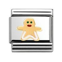 Nomination - 18ct Gold \'Gingerbread Man\' Charm 030285/08